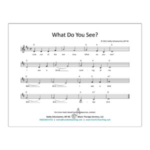 What Do You See? Printable Book Sheet Music and Chords