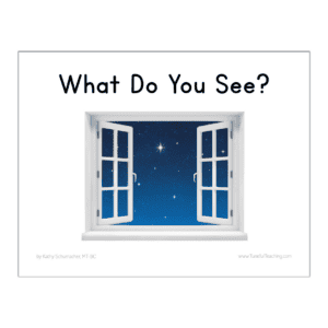 What Do You See? Printable Book Tuneful Teaching Kathy Schumacher MT-BC Best Printable Books for Kids