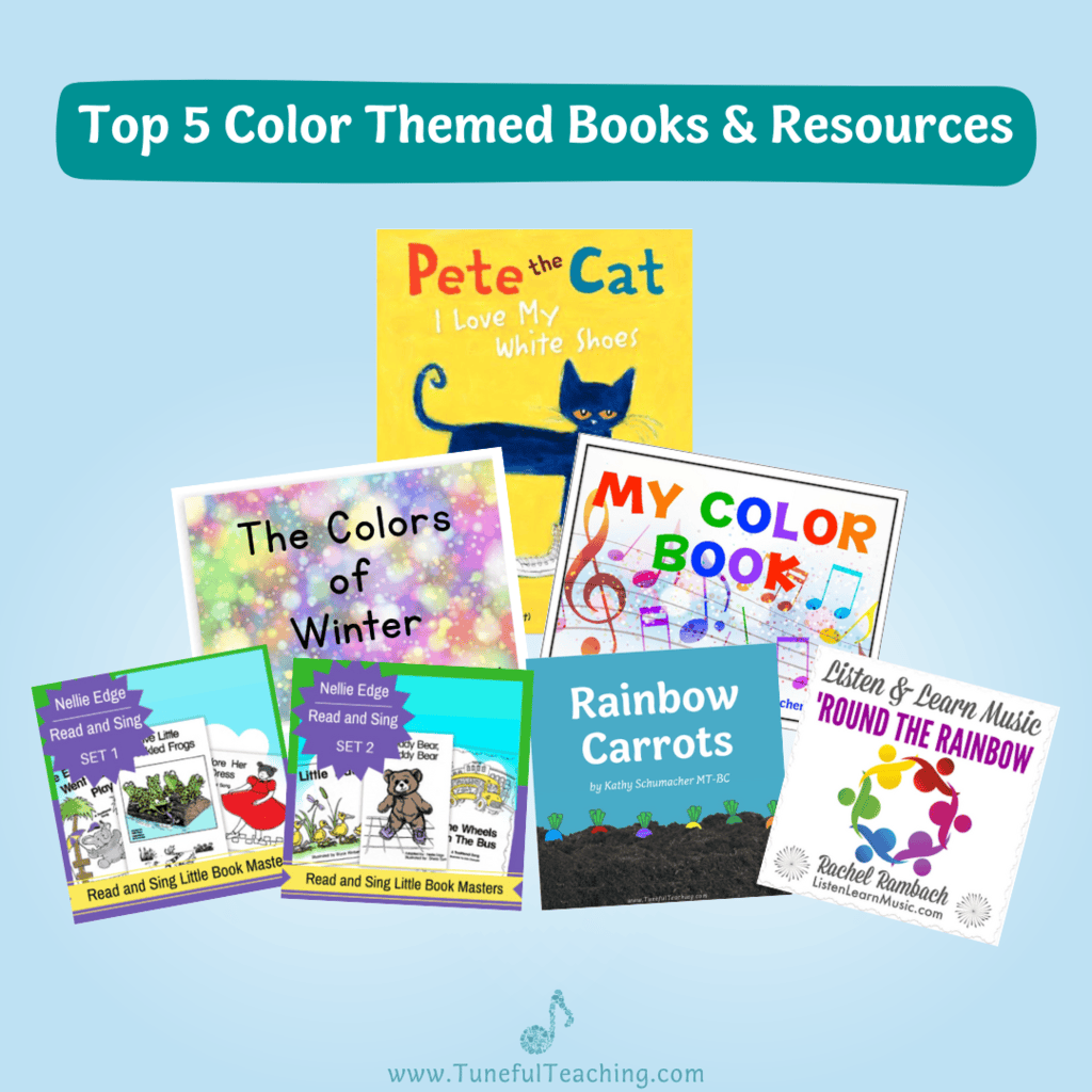 Top 5 Color Themed Books and Resources for Read Across America Week National Reading Month Book Recommendations for Kids Tuneful Teaching Kathy Schumacher MT-BC